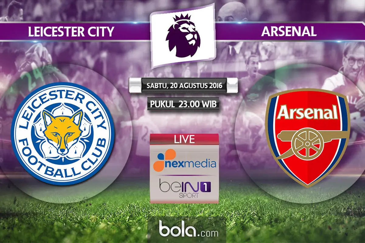 Leicester City Vs Arsenal (Bola.com/Adreanus Titus)