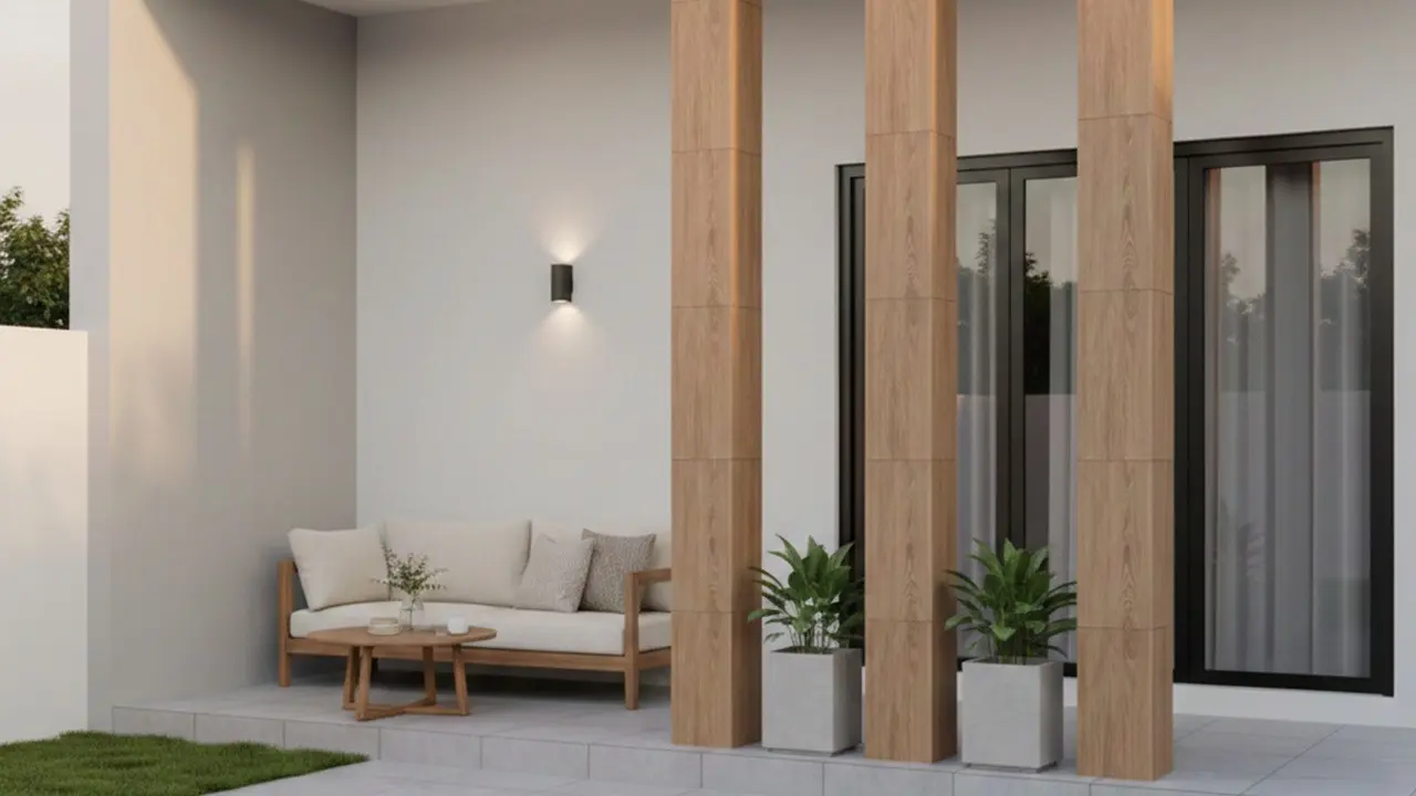 Model Teras Minimalis Tiang 3