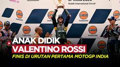 Berita video pembalap asal Mooney VR46, Marco Bezzecchi berhasil keluar sebagai juara di MotoGP India 2023. Sementara juara bertahan Pecco Bagnaia, alami kecelakaan.