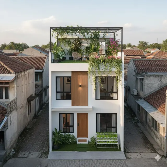 Pemanfaatan Rooftop sebagai Taman Atap