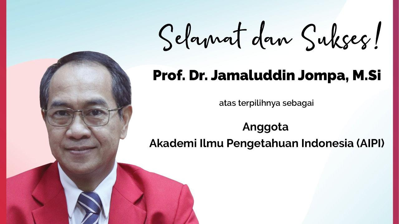 Jamaluddin Jompa, Rektor Baru Universitas Hasanuddin Periode 2022 - 2026.