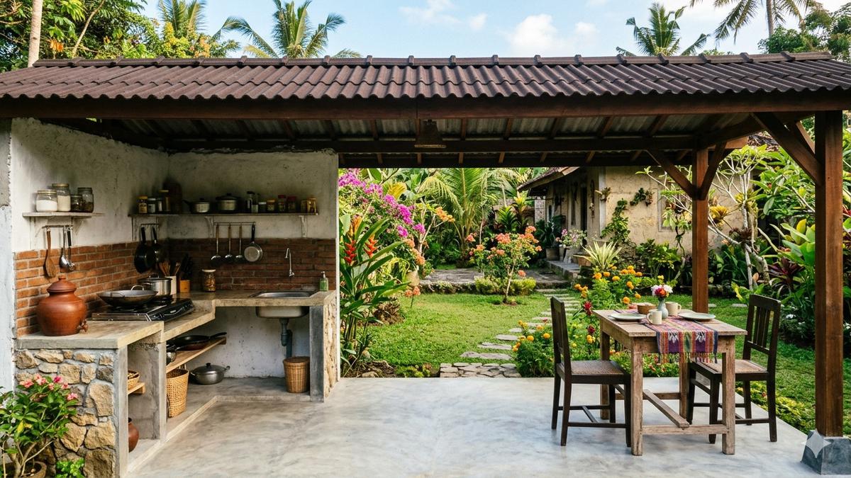 8 Model Dapur Outdoor yang Cocok untuk Rumah Kecil di Desa: Estetik dan Fungsional