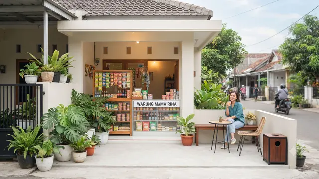Cara Membuat Warung Depan Rumah Terlihat Menarik