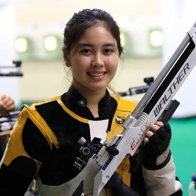 7 Potret Vidya Rafika, Atlet Menembak Wanita yang Lolos Olympiade Tokyo 2020