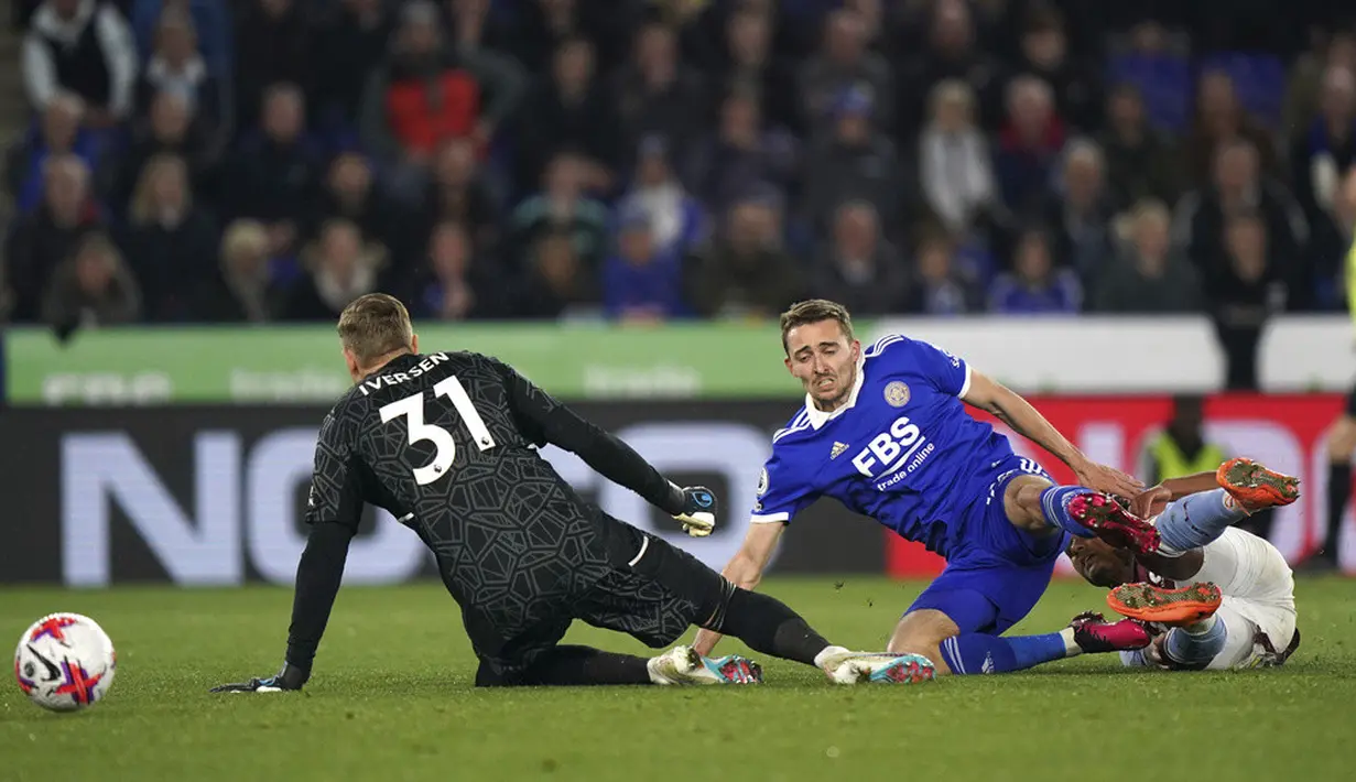 <p>Gol Aston Villa dicetak Ollie Watkins (24') dan Bertrand Traor&eacute; (87'). (Tim Goode/PA via AP)</p>