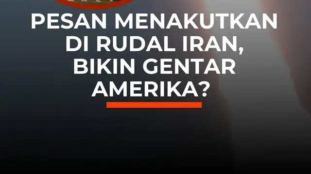 Pesan Menakutkan di Rudal Iran, Bikin Gentar Amerika?