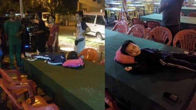 anak tertinggal di restoran (foto: Twitter/@rizarul)