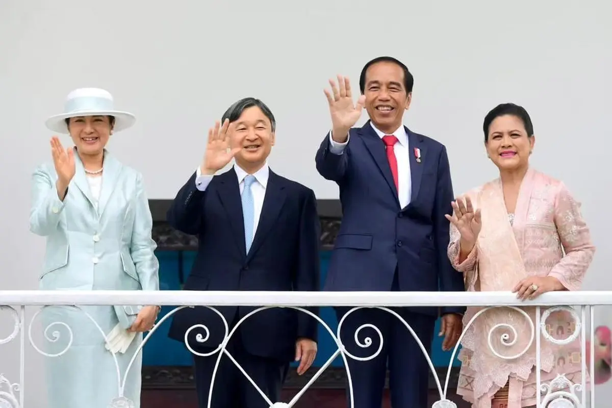 Adu Gaya Elegan Iriana Jokowi dan Permaisuri Jepang Masako di Istana Bogor, Kompak Pakai Busana Nuansa Pastel