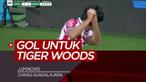 Berita video selebrasi gol ala pegolf dari JJ.Macias yang dipersembahkan untuk Tiger Woods.