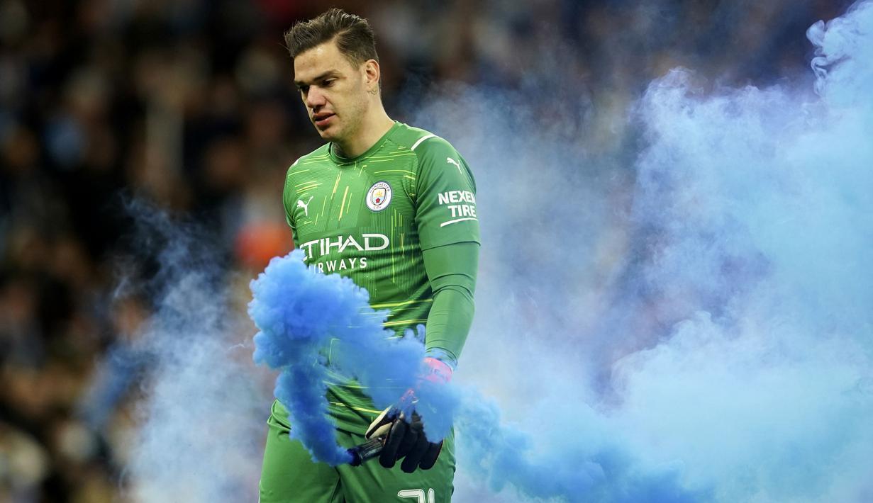 <p>Hasil tersebut menjadi modal berharga bagi City saat gantian bertandang ke markas El Real di Santiago Bernabeu, pada laga leg kedua semifinal Liga Champions, 5 Mei mendatang. Hasil imbang sudah cukup membawa Man City lolos ke final. (AP/Dave Thompson)</p>
