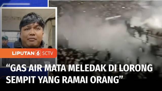 Sebanyak 125 orang meninggal dunia usai laga Arema FC melawan Persebaya Surabaya. Tim Liputan 6 berusaha mencari tahu melalui sejumlah saksi dan korban selamat dalam kerusuhan di Stadion Kanjuruhan, Sabtu (01/10) lalu.