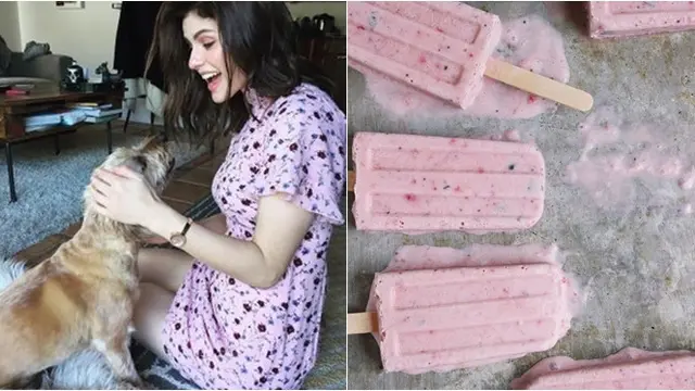 Cocoklogi Alexandra Daddario sebagai es krim stik