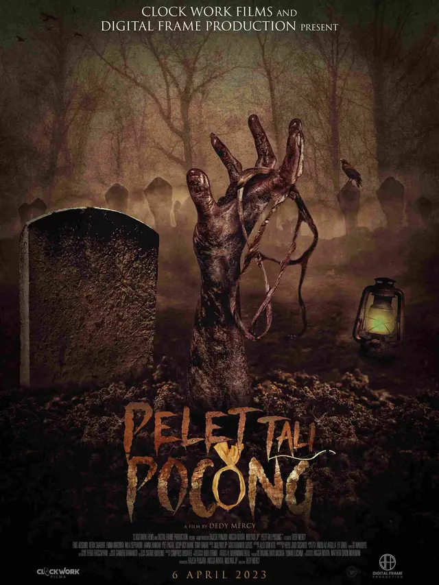 Poster film Pelet Tali Pocong yang dibintangi Emma Waroka. (Foto: Dok. Clock Work Films)