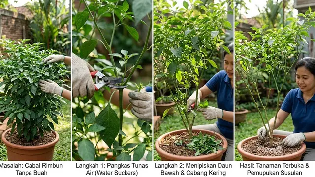 12 Cara Mengatasi Cabai yang Banyak Daun Tetapi Tidak Berbuah, Perhatikan Nutrisi
