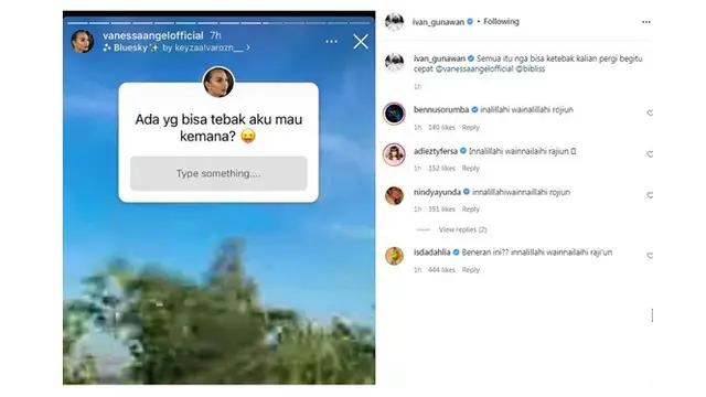 Vanessa Angle dan Suami Tewas Akibat Kecelakaan, Ini 10 Ucapan Duka Para Seleb