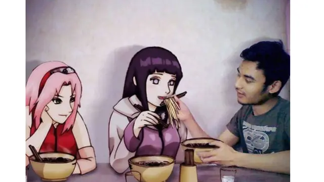 6 Tingkah Imajinatif Makan Bareng Karakter Anime, Bikin Senyum Tipis