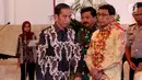 Presiden Joko Widodo atau Jokowi saat Rapat Koordinasi Nasional Pengendalian Kebakaran Hutan dan Lahan di Istana Negara, Jakarta, Selasa (6/8/2019). Jokowi menyampaikan tak mau kebakaran hutan dan lahan (karhutla) 2015 terulang kembali. (Liputan6.com/Angga Yuniar)