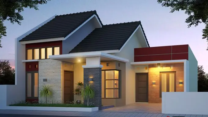 ilustrasi rumah mewah