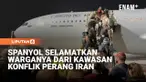 Sebanyak 171 warga negara Spanyol dievakuasi dari Oman menggunakan pesawat A330 milik Angkatan Udara Spanyol pada Rabu malam. Penerbangan yang diberangkatkan dari Muscat itu dijadwalkan tiba di Madrid pada Kamis pagi.