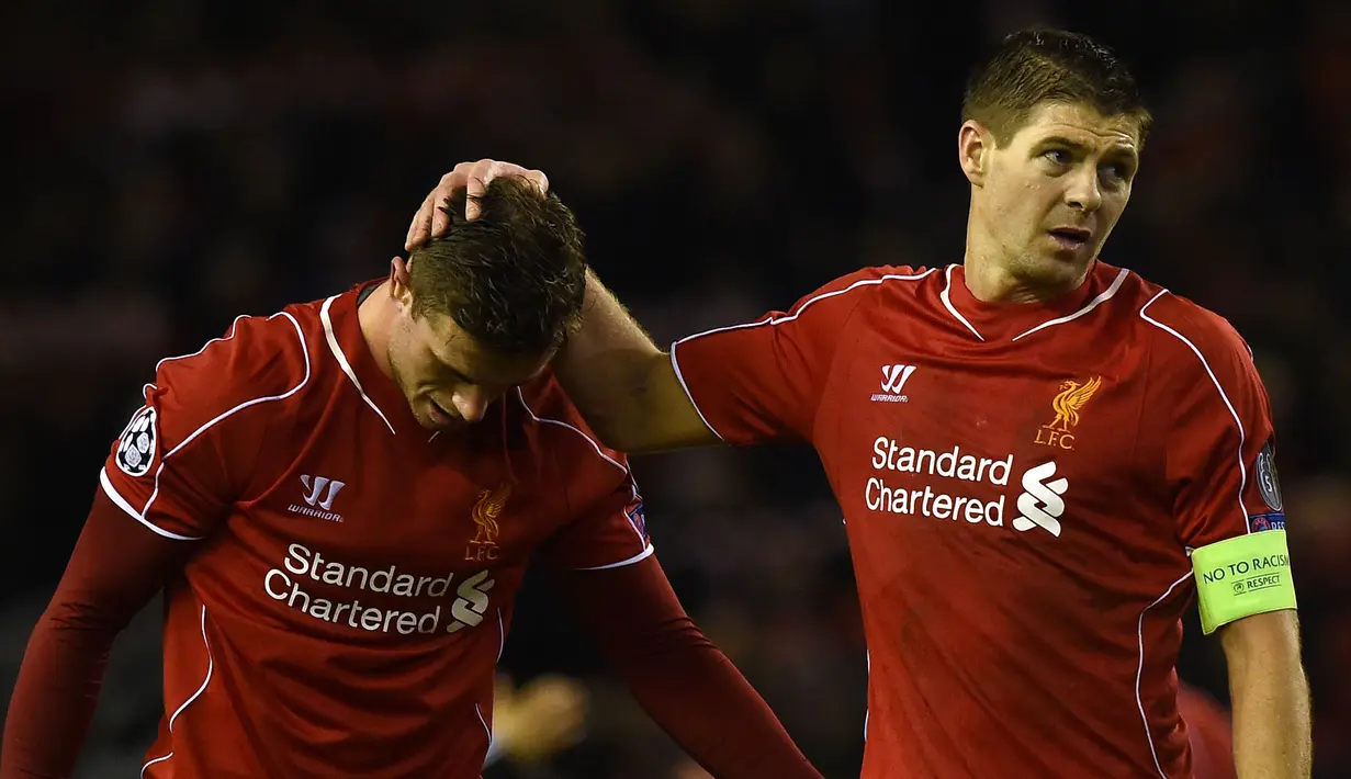 Musim 2014/2015 merupakan salah satu musim yang buruk bagi Liverpool di kompetisi Eropa. Gagal lolos dari fase grup Liga Champions, The Reds juga langsung gugur di Liga Europa usai kalah adu penalti dari Besiktas. (AFP/Paul Ellis)