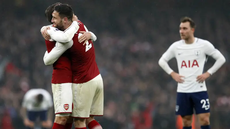 FOTO: Bungkam Tottenham, Arsenal Menangi Derby London Utara