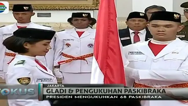 Presiden berpesan agar seluruh Paskibraka nasional dapat mengemban tugas dengan baik.