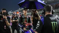 Fabio Quartararo pada balapan MotoGP Qatar. (KARIM JAAFAR / AFP)