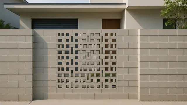 Model Pagar Rumah Minimalis dengan Batako