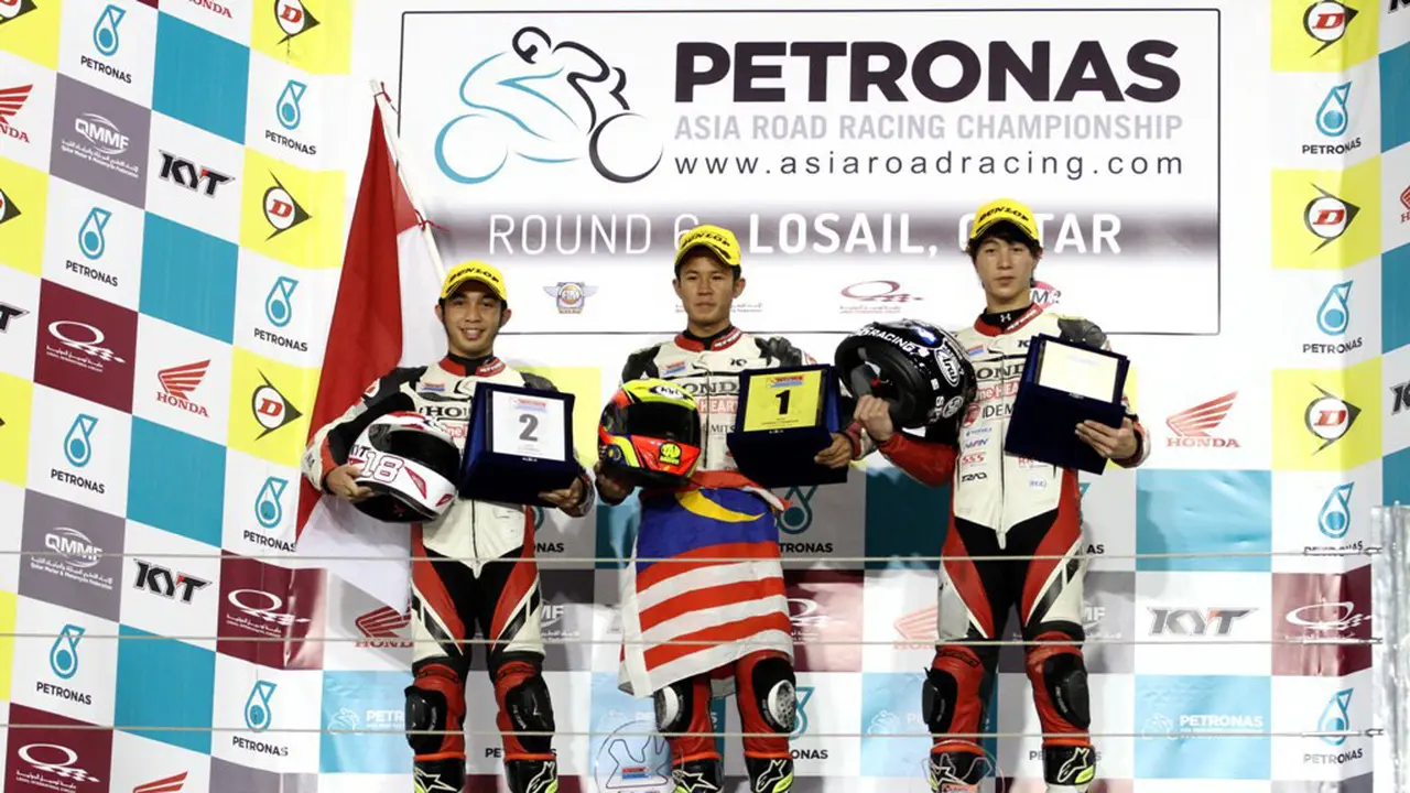 Pembalap AHM Kibarkan Merah Putih di Doha *