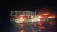 Kapal Feri Terbakar Hebat di Filipina, 5 Orang Tewas dan 87 Lainnya Hilang