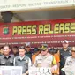 Konferensi pers penangkapan pelaku pencurian motor di Jakarta Utara. (Dok. Istimewa)