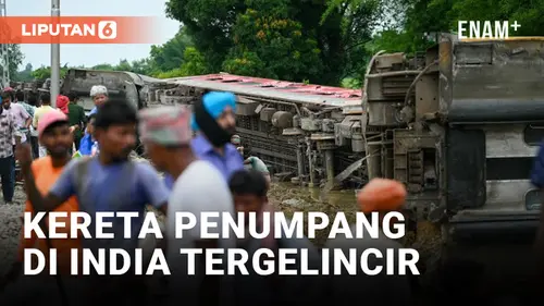VIDEO: Kereta Penumpang Tergelincir di India, 2 Penumpang Tewas dan 20 Orang lainnya Luka-Luka