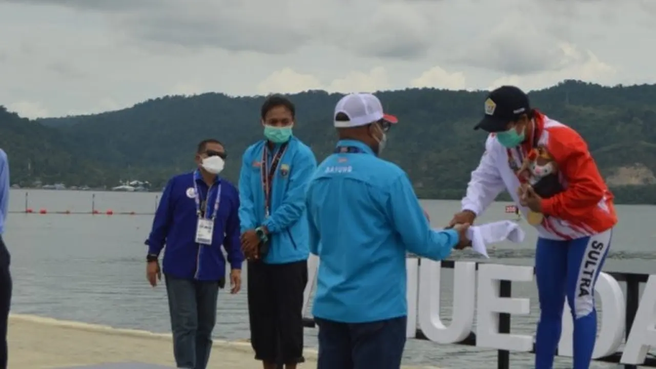 Atlet Sulawesi Tenggara sudah mati-matian berlaga di PON Papua namun belum mendapatkan uang saku tanding.(liputan6.com)