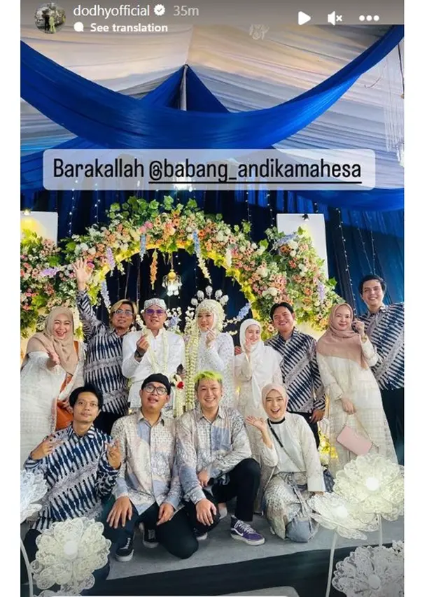 8 Momen Pernikahan Andika Kangen Band Kelima Kalinya, Mahar 100 Gram Emas