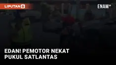 Pemotor Serang Polisi saat Dihentikan karena Diduga Langgar Peraturan