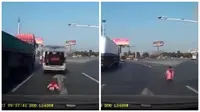 Ajaib, Balita Selamat Setelah Jatuh dari Mobil