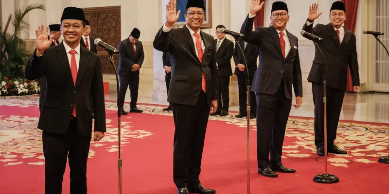 Jokowi Lantik Bahlil hingga Rosan Jadi Menteri Baru