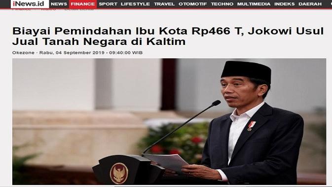 Gambar Tangkapan Layar Artikel dari Situs inews.id.