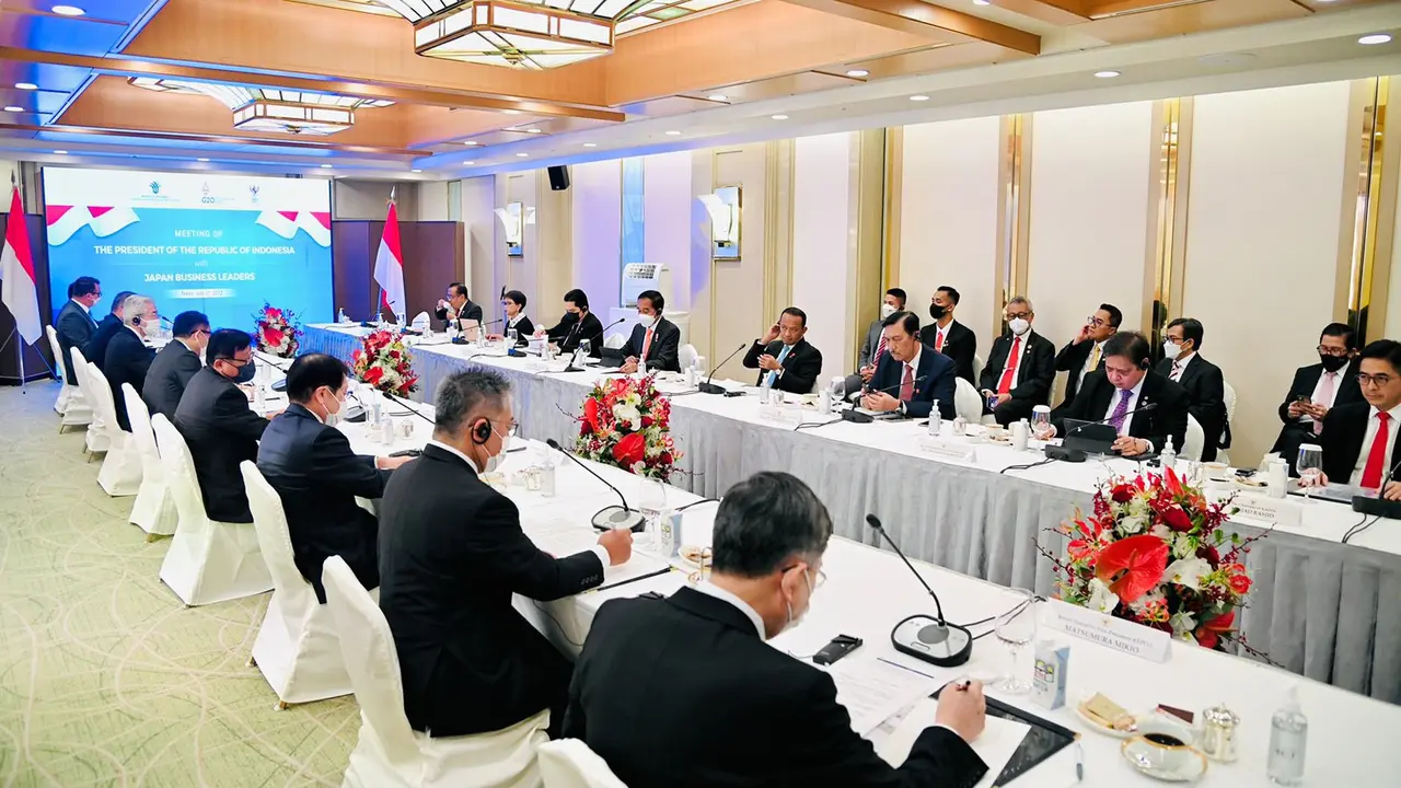 Presiden Jokowi bertemu dengan sejumlah CEO perusahaan Jepang
