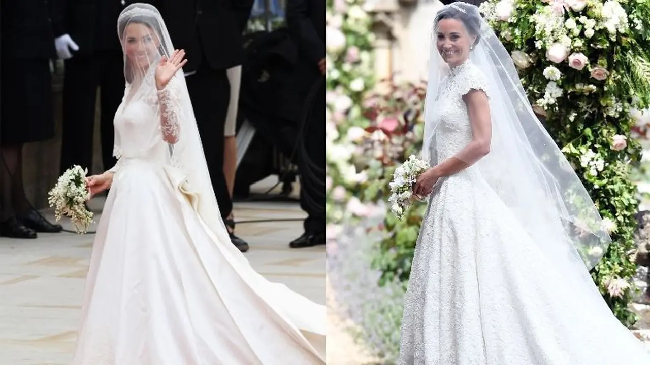 Gaun Pengantin Pippa Middleton Serupa dengan Sang Kakak