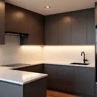 Model Dapur Bentuk U Minimalis (Sumber: Meta AI)