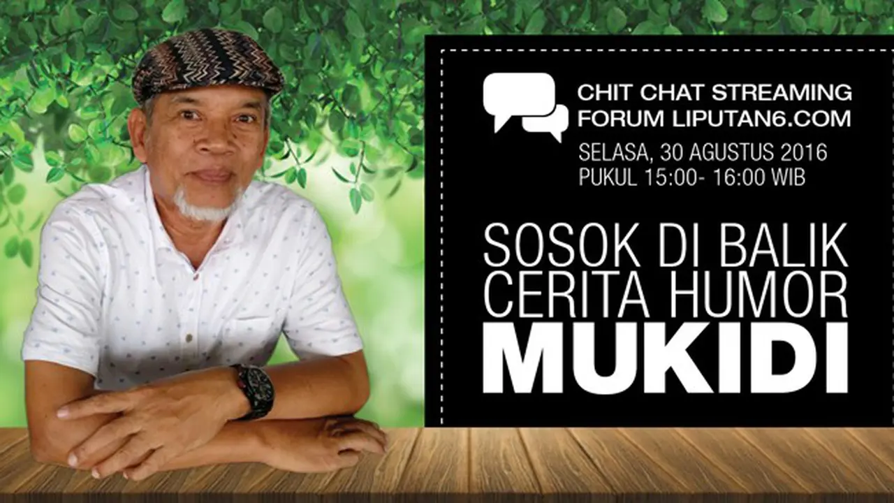 Chit Chat Streaming, Sosok di Balik Cerita Humor Mukidi