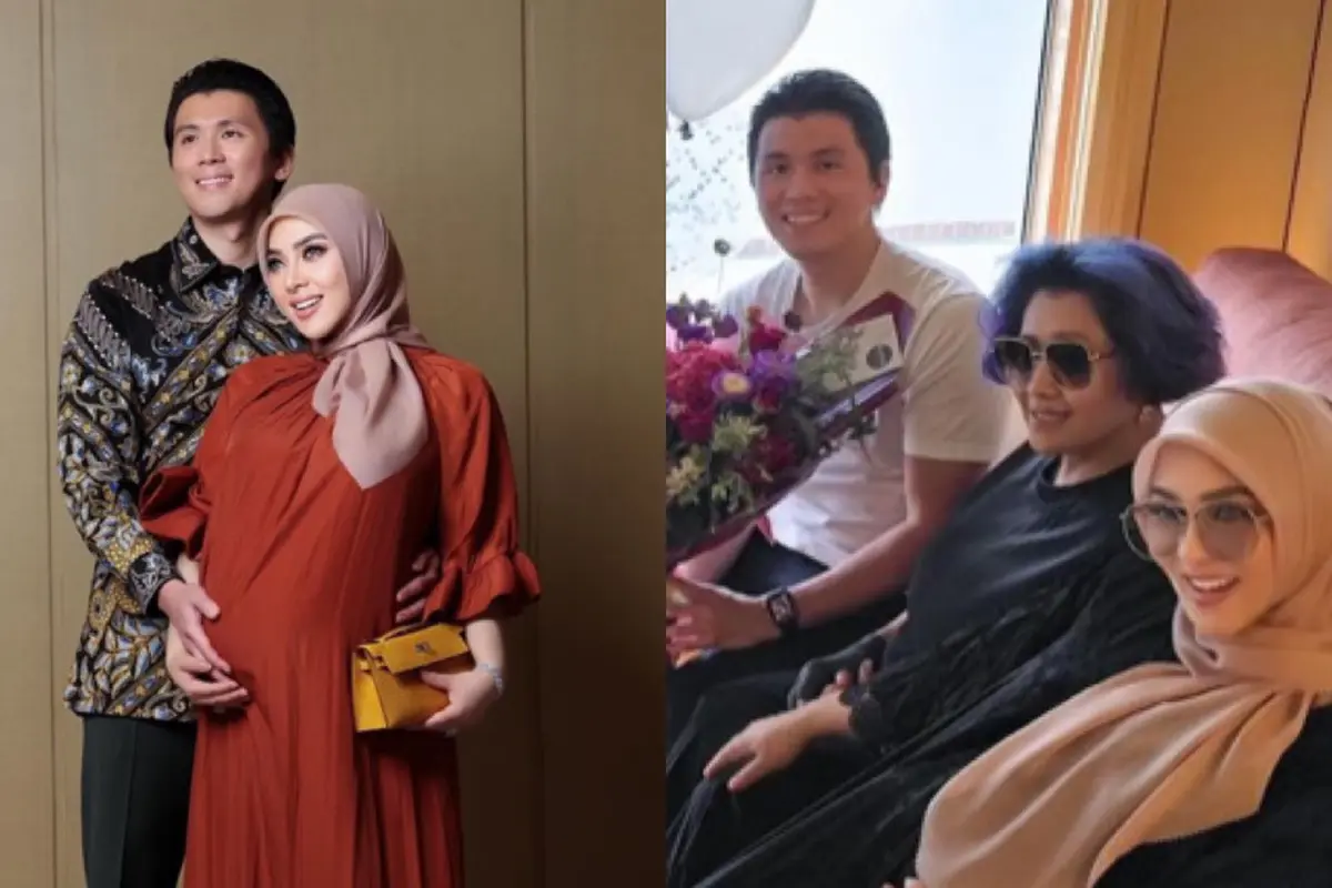 Syahrini Rayakan Ulang Tahun Reino Barack ke-40