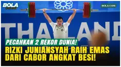 Rizki Juniansyah kembali menunjukkan kelasnya. Lifter peraih emas Olimpiade Paris 2024 ini meraih medali emas SEA Games 2025 Thailand sekaligus memecahkan dua rekor dunia pada kelas 79 kg putra. Bertanding di Chonburi, Senin (15/12/2025), Rizki menca...