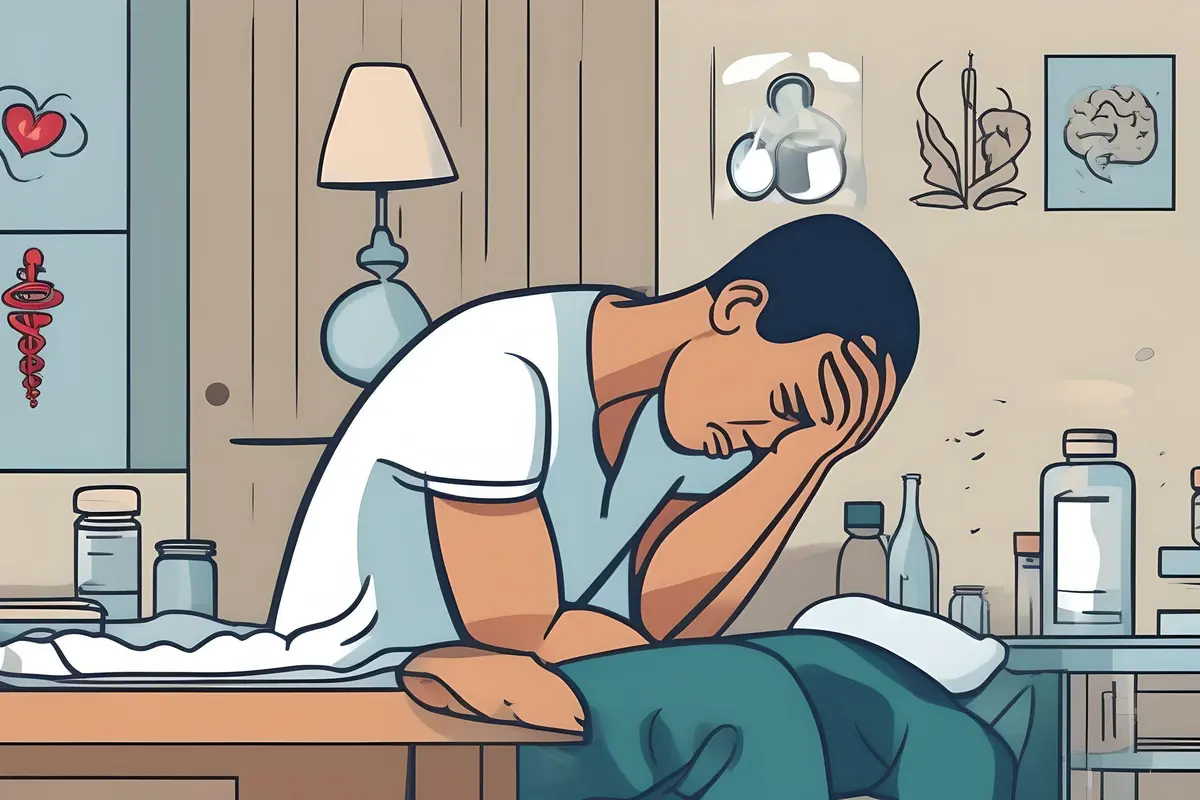 Apakah Kolesterol Bisa Menyebabkan Lemah Syahwat? Ya, Kolesterol Tinggi Dijuluki Musuh dalam Selimut yang Mengancam Gairah Seksual Pria. (Foto: Ilustrasi Disfungsi Ereksi by AI)