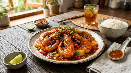 Resep Udang Asam Manis Pedas yang Praktis dan Lezat