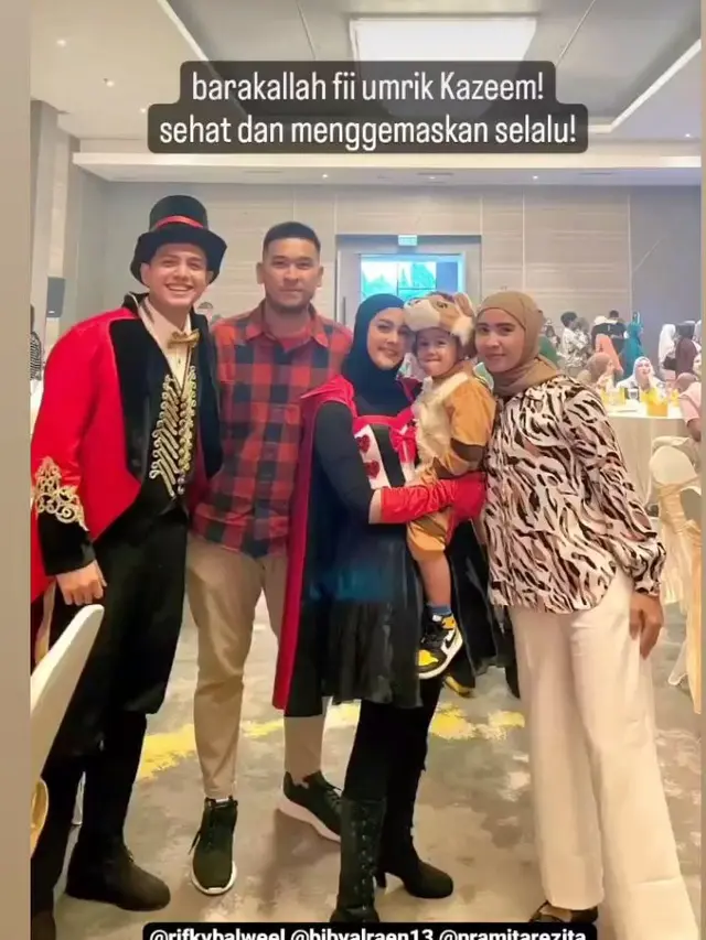 6 Potret Rifky Balweel Rayakan Ulang Tahun Anak, Penampilan Sang Istri Curi Perhatian