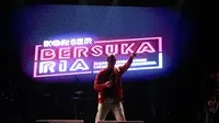 DPP PDI Perjuangan melalui Banteng Muda Indonesia (BMI) menggelar Konser Bersuka Ria yang diambil dari judul lagu ciptaan Bung Karno "Mari Bersuka Ria", dalam rangka memperingati Bulan Bung Karno pada Juni 2022. (Istimewa)