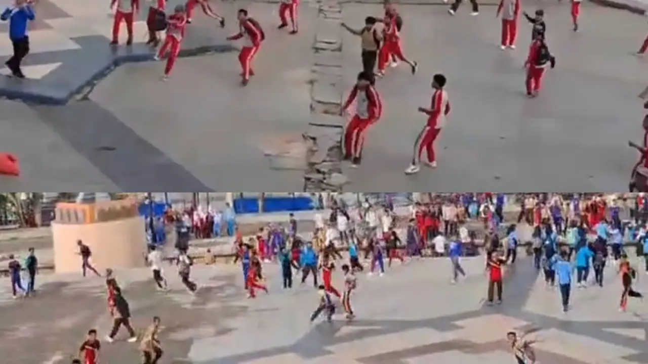 Ratusan siswa SMA di Kota Kendari tawuran di pelataran tugu MTQ Kendari,
