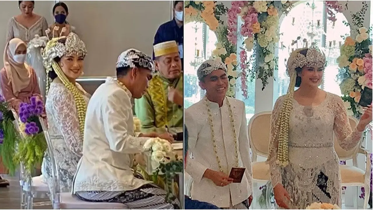 7 Momen Pernikahan Catherine Wilson dan Idham Masse, Mahar Emas 100 Gram